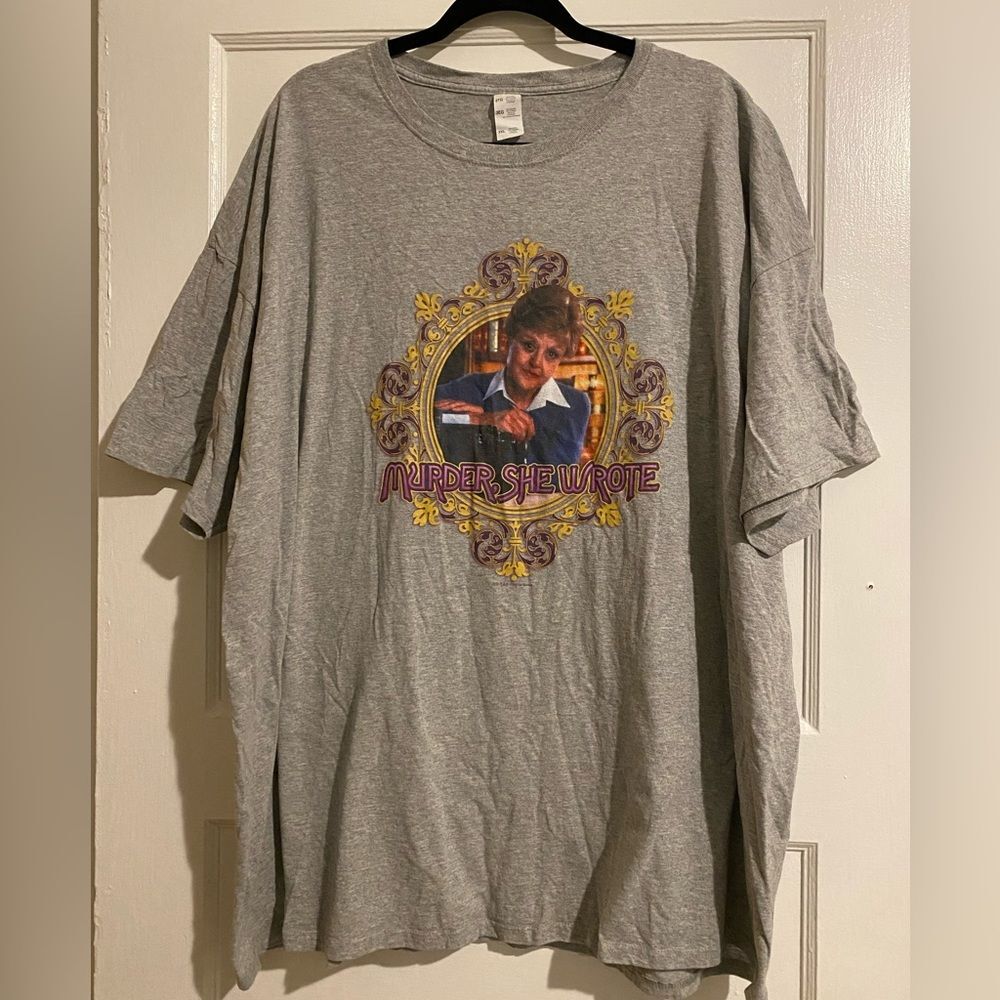 Murder She Wrote Grey Jessica Logo Fan TShirt